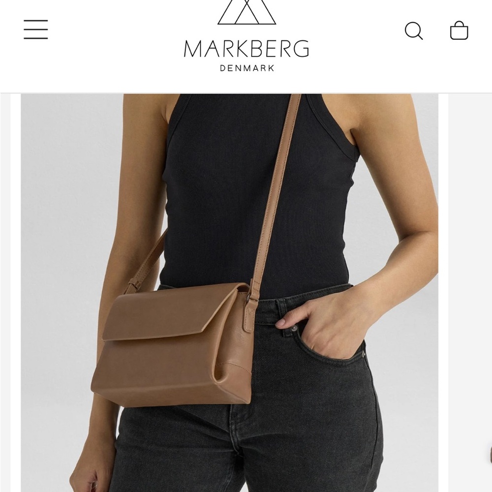 MAKE AN OFFER - MARKBERG Leather Flap Crossbody Bag